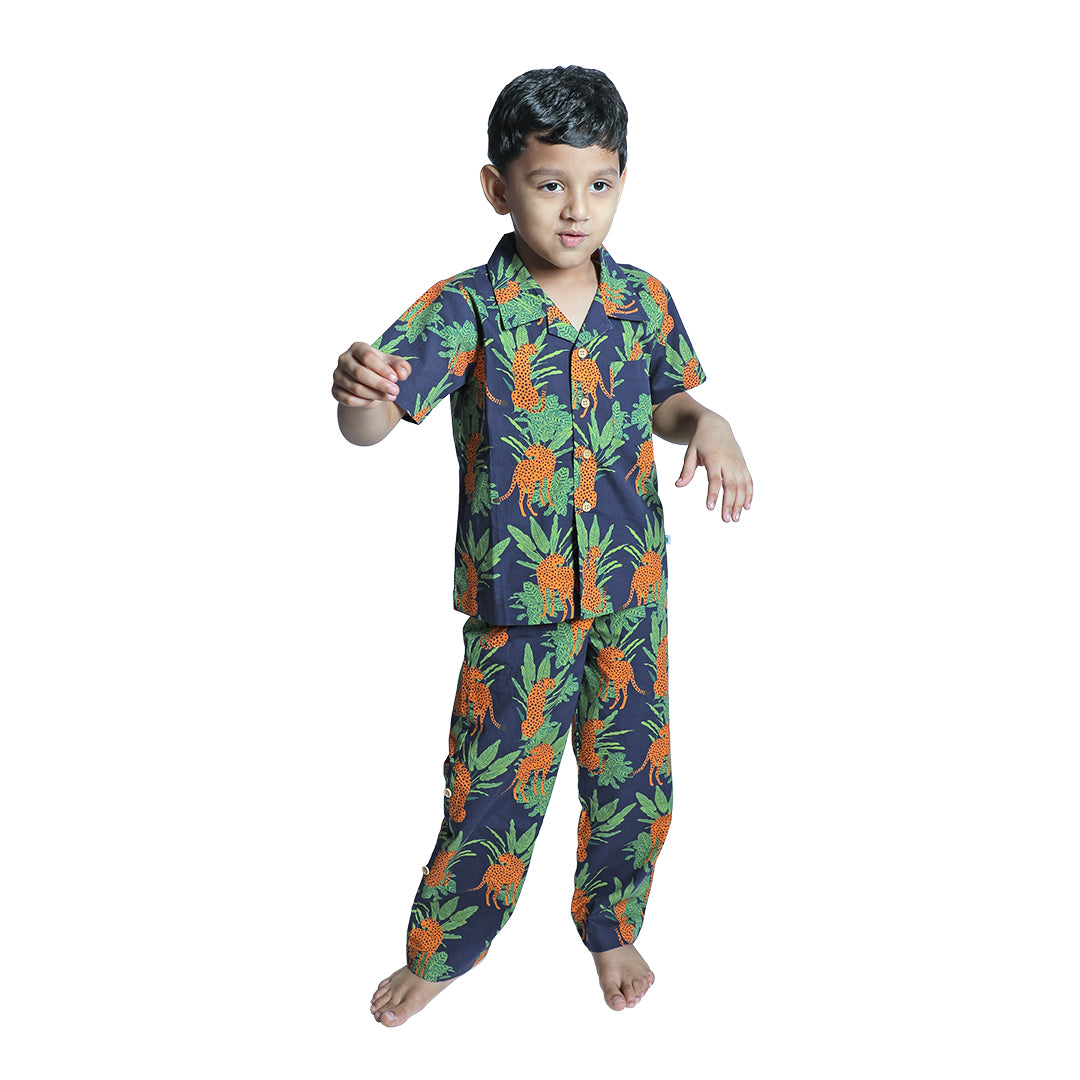 Cheetah Kids Pyjamas Co-ords