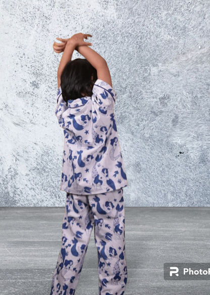 Mermaids Co ord Pyjama Set for Girls