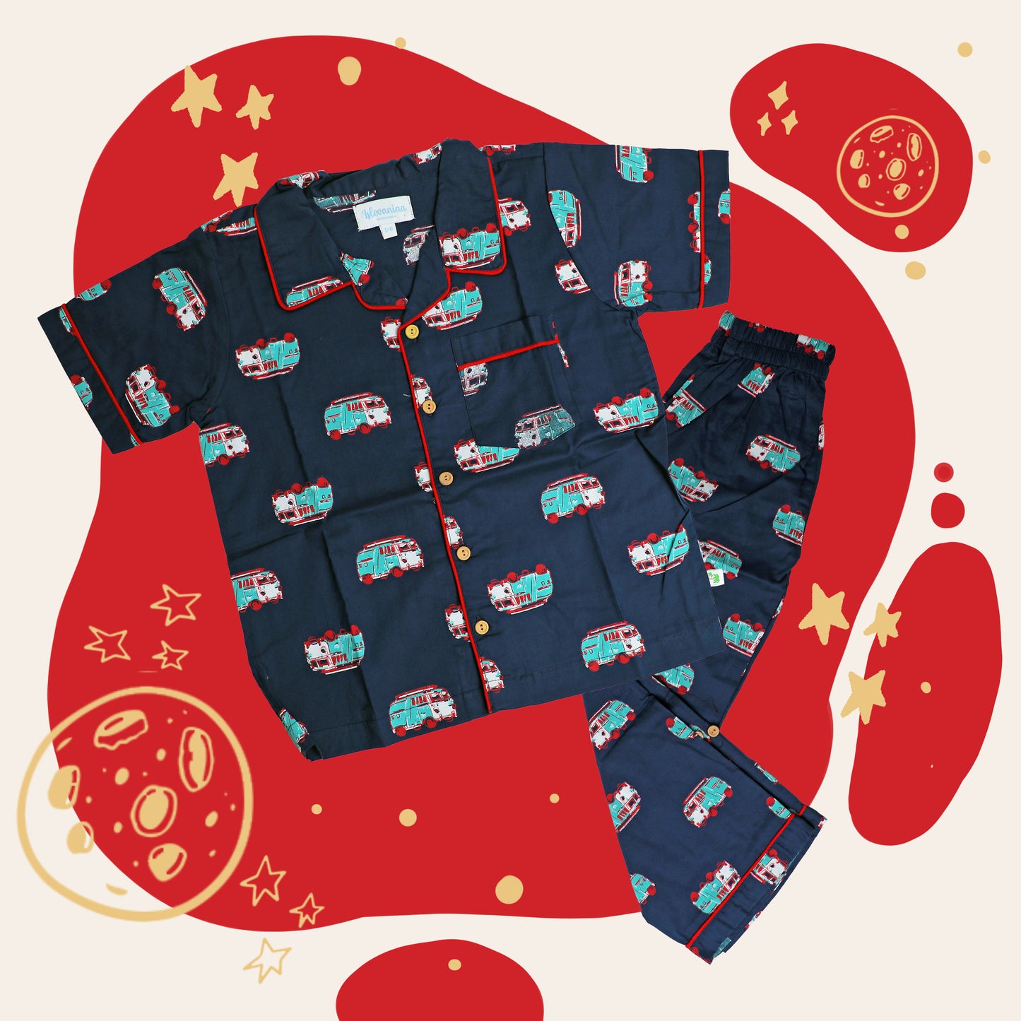 Truck Print Boys Co-ord Pyjamas