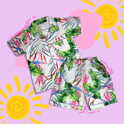 Tropical Vibes Kids Pyjama Co-ord Set