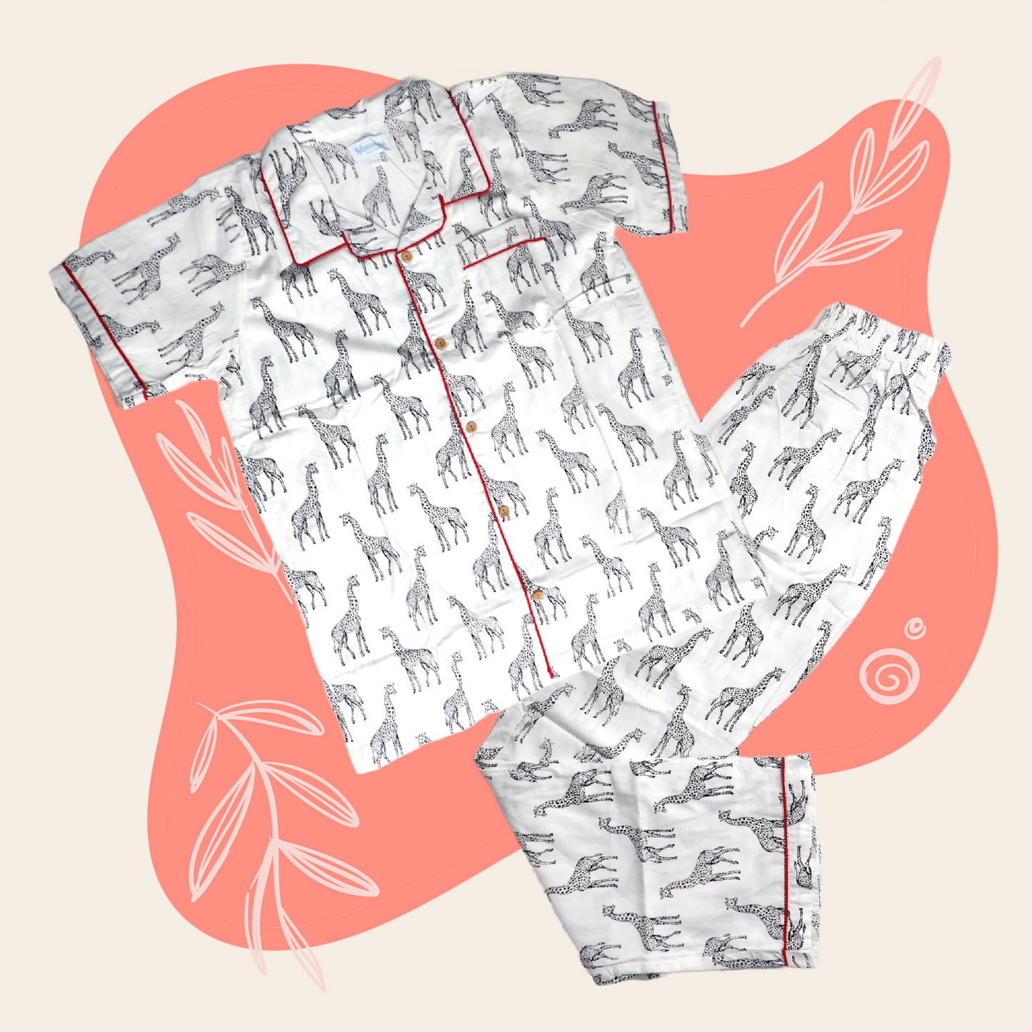 Giraffe Co-ord Kids Pyjama