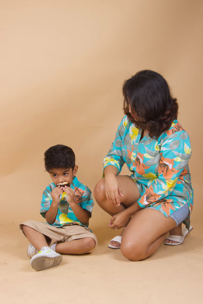 Summer Tropical Tunic For Moms