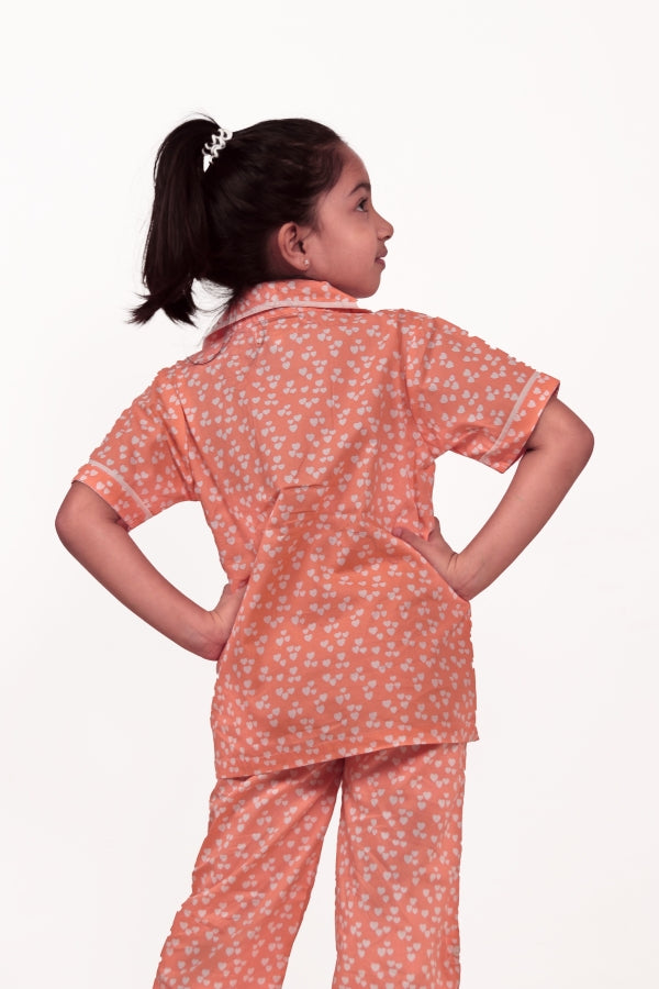 Little heart Girls Pyjama Set for Girls