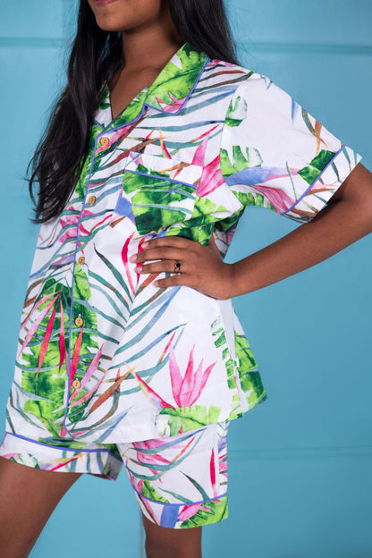 Tropical Vibes Kids Pyjama Co-ord Set